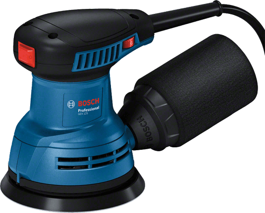 Bosch GEX 125 290W 125 mm eksantrik zımpara, stüdyo ürün fotoğrafı