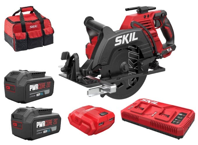 Skil XP 3572EA 40V akülü fırçasız daire testere, 184mm, çift akülü set