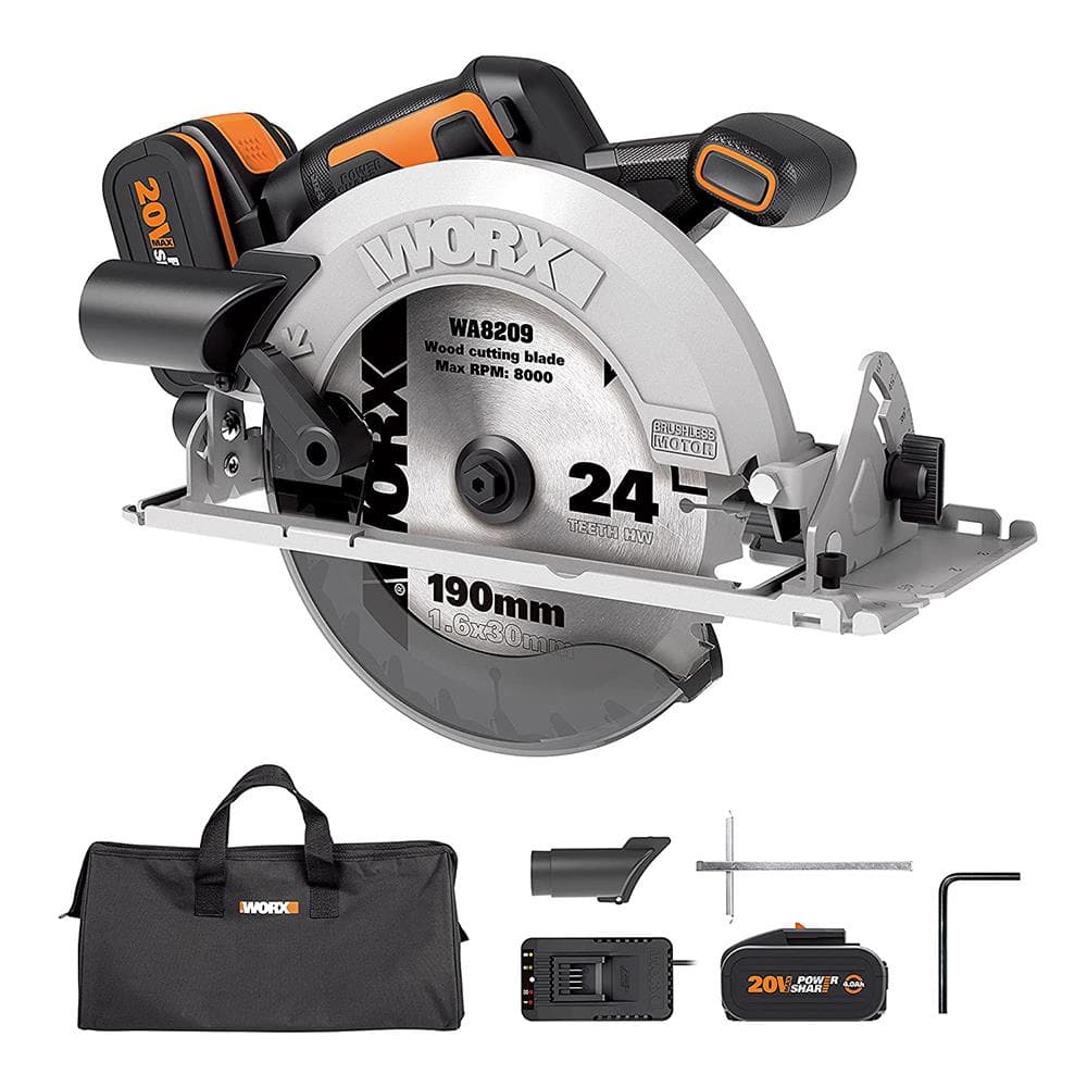 Worx WX520 20V akülü fırçasız daire testere