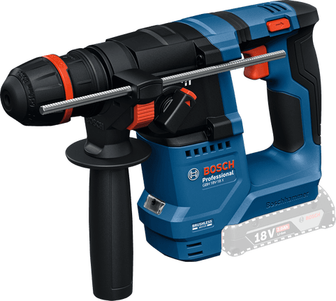Bosch GBH 18V-18 X çoklu mandrenli 18V kırıcı delici, stüdyo fotoğrafı