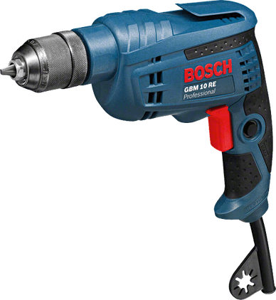 Bosch GBM 10 RE 600W darbesiz matkap, stüdyo ürün fotoğrafı
