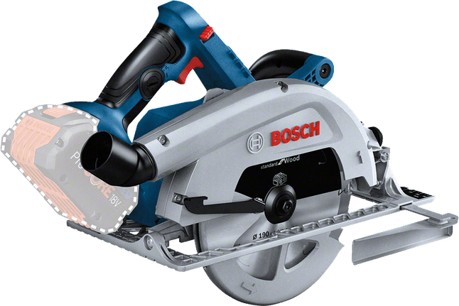 Bosch GKS 18V-68 C 18V 190 mm daire testere, stüdyo ürün fotoğrafı