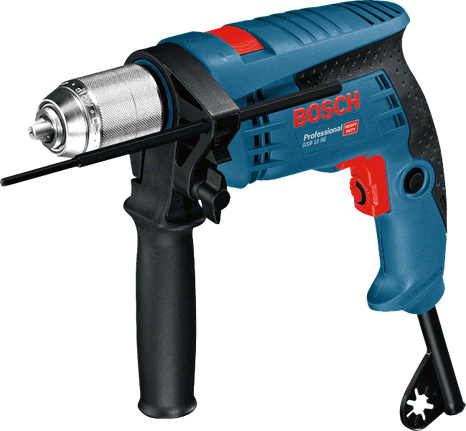 Bosch GSB 13 RE 600W darbeli matkap, stüdyo ürün fotoğrafı