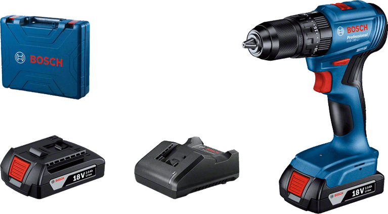 Bosch GSB 185-LI 18V darbeli matkap, stüdyo ürün fotoğrafı