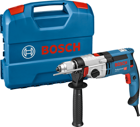 Bosch GSB 24-2 1100W darbeli matkap, stüdyo ürün fotoğrafı