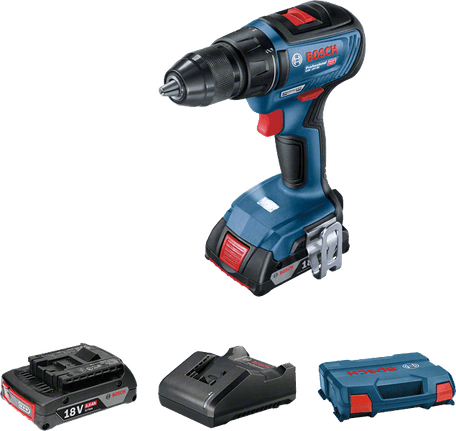 Bosch GSR 18V-50 18V darbesiz matkap, stüdyo ürün fotoğrafı
