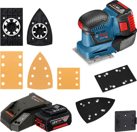 Bosch GSS 18V-10 18V titresimli zımpara, stüdyo ürün fotoğrafı