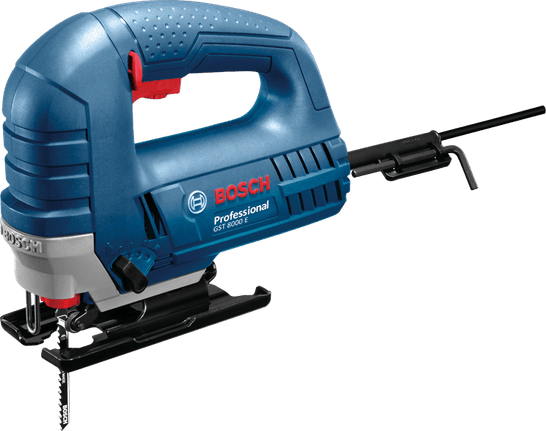 Bosch GST 8000 E 710W dekupaj testere, stüdyo ürün fotoğrafı
