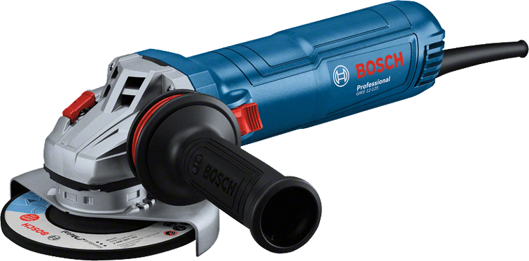 Bosch GWS 12-125 1200W 125 mm avuç taşlama, stüdyo ürün fotoğrafı