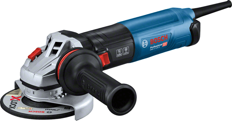 Bosch GWS 17-125 S 1700W 125 mm avuç taşlama, stüdyo ürün fotoğrafı