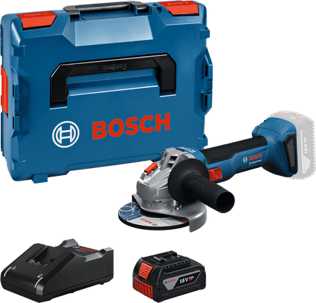 Bosch GWS 18V-8 18V 115 mm avuç taşlama, stüdyo ürün fotoğrafı