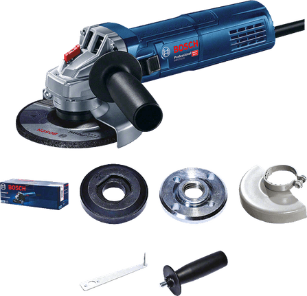 Bosch GWS 9-115 900W 115 mm avuç taşlama, stüdyo ürün fotoğrafı