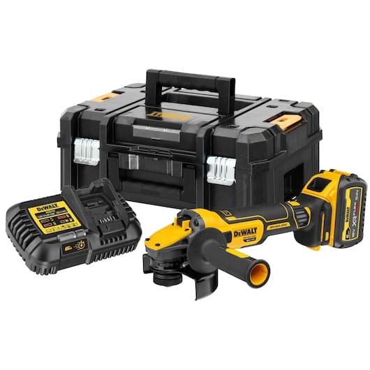 DeWalt DCG409T1-QW 18V akülü kömürsüz 125mm taşlama makinesi
