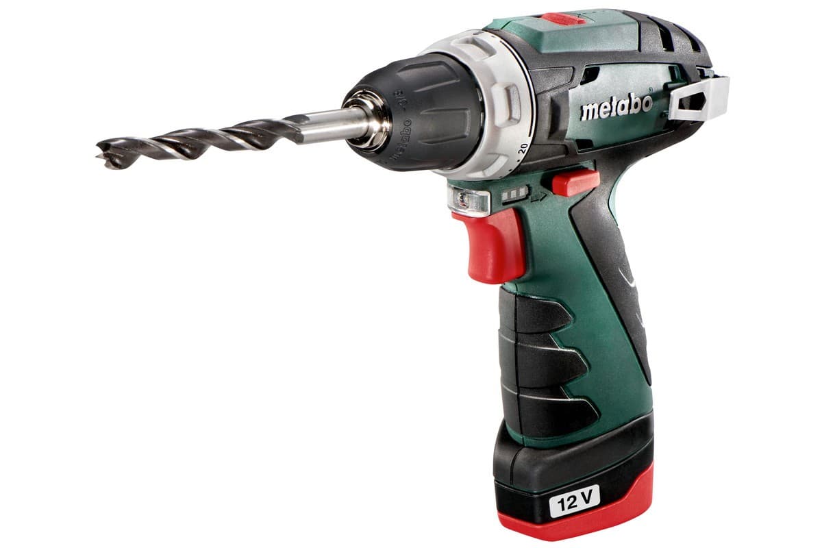 Metabo PowerMaxx BS Basic/2.0 12V akülü matkap-vidalama altıgen uç yuvası