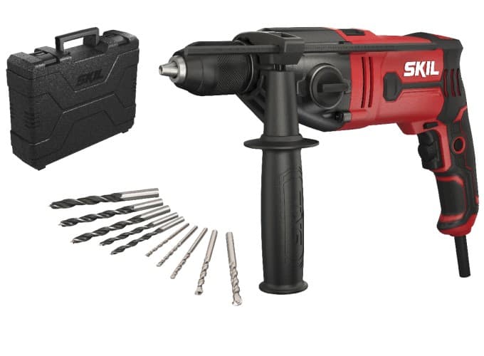 Skil 6745GA 1050W kablolu darbeli matkap, çanta ve uç setiyle