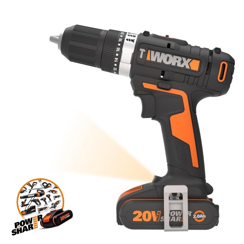 Worx WX370.1 20V akülü darbeli matkap vidalama